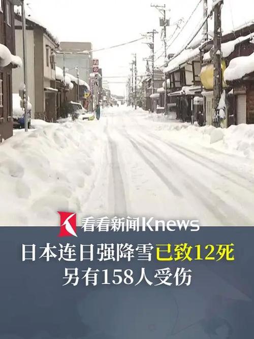 日本连日强降雪已致12人死亡158人受伤